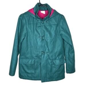 Crazy 8 Hooded Duffel-style Coat Size XL (14) Green
